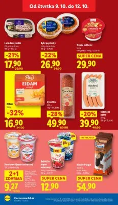 akční leták Lidl 9.10.2025-12.10.2025