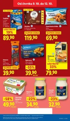 akční leták Lidl 9.10.2025-12.10.2025