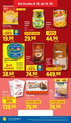 akční leták Lidl 9.10.2025-12.10.2025