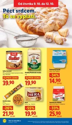 akční leták Lidl 9.10.2025-12.10.2025