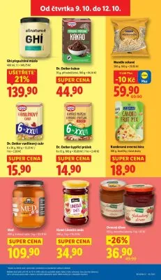 akční leták Lidl 9.10.2025-12.10.2025