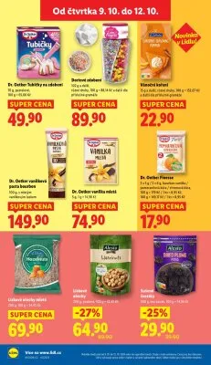akční leták Lidl 9.10.2025-12.10.2025