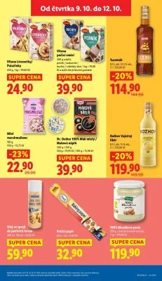 akční leták Lidl 9.10.2025-12.10.2025