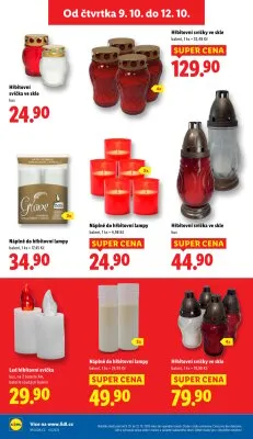 akční leták Lidl 9.10.2025-12.10.2025