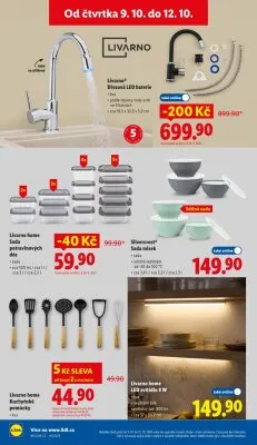 akční leták Lidl 9.10.2025-12.10.2025