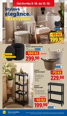 akční leták Lidl 9.10.2025-12.10.2025