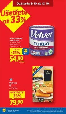 akční leták Lidl 9.10.2025-12.10.2025