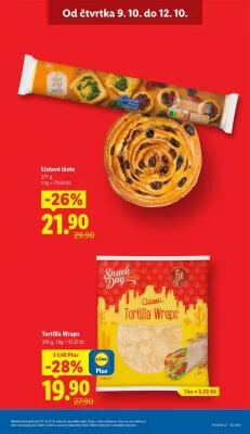 akční leták Lidl 9.10.2025-12.10.2025