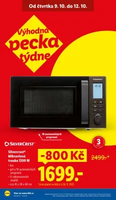 akční leták Lidl 9.10.2025-12.10.2025