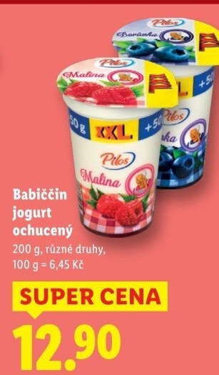 Babiččin jogurt ochucený Pilos
