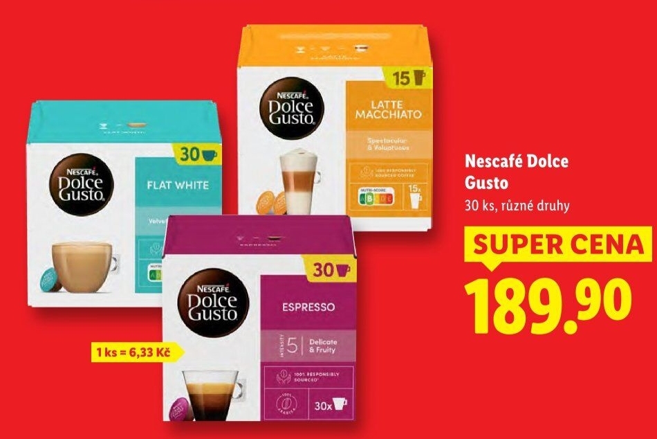 Kapsle Dolce Gusto Nescafé