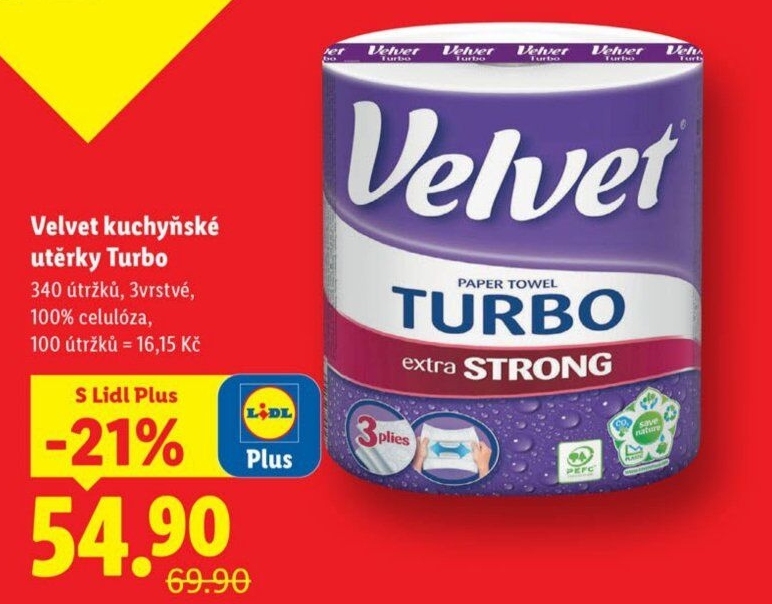 Kuchyňské utěrky 3vrstvé Turbo Velvet