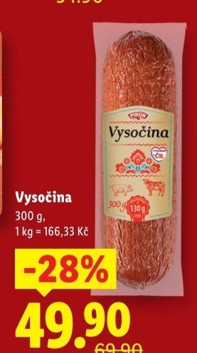 Salám Vysočina Pikok