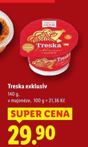 Treska exclusive Preto Ryba Žilina