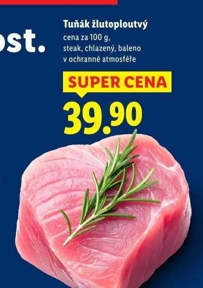 Tuňák žlutoploutvý steak