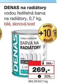 Barva na radiátory Radiátor Denas