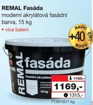 Fasádní barva Fasáda Remal