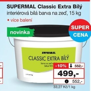 Interiérová barva Classic Extra Supermal