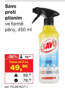 Pěna proti plísním Savo
