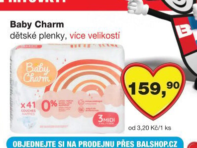 Pleny dětské Baby Charm