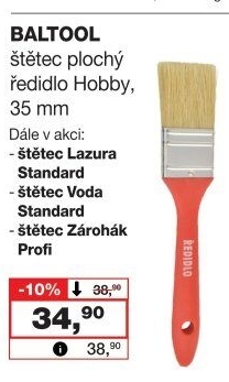 Plochý malířský štětec Baltool