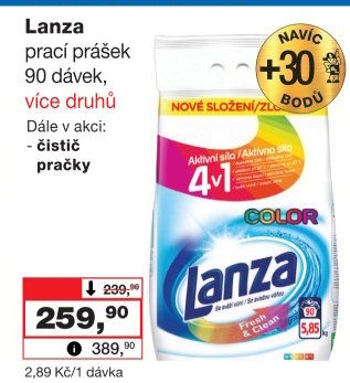 Prací prášek Lanza