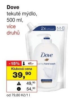 Tekuté mýdlo Dove - náhradní náplň