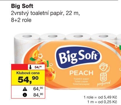 Toaletní papír 2vrstvý Big Soft