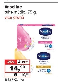 Tuhé mýdlo Vaseline