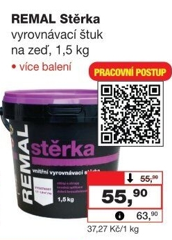 Vyrovnávací stěrka Remal
