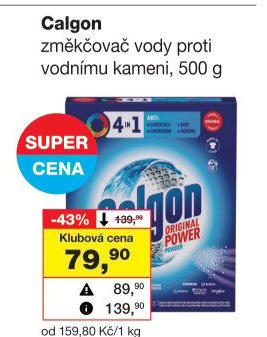 Změkčovač vody Calgon