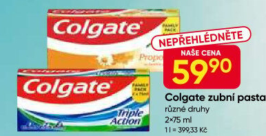 Pasty na zuby Colgate