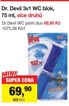 WC blok bodový 3v1 Dr. Devil