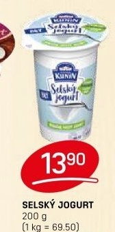 Bílý jogurt selský Mlékárna Kunín