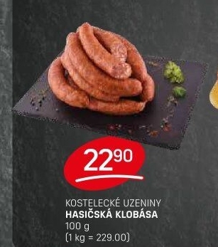 Hasičská klobása Kostelecké uzeniny