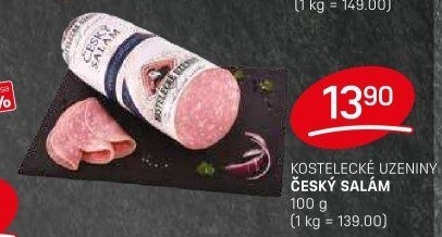 Salám český Kostelecké uzeniny