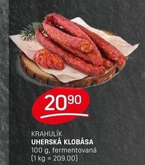 Uherská klobása Krahulík