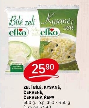 Zelí bílé kysané Efko