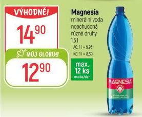 Přírodní voda Magnesia