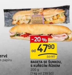 Obložená bageta