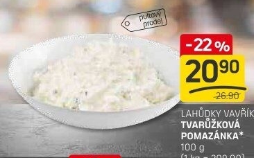 Tvarůžková pomazánka Lahůdky Vavřík
