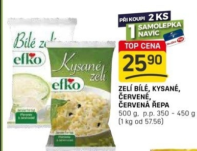 Zelí červené sterilované Efko