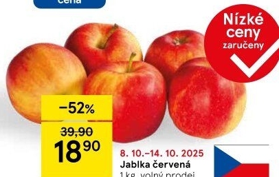 Jablka červená - Tesco akcniletaky.com