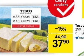 Máslo Tesco