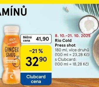 Šťáva Shot Rio Cold Press