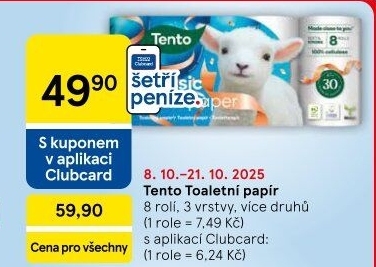 Toaletní papír 3vrstvý Tento