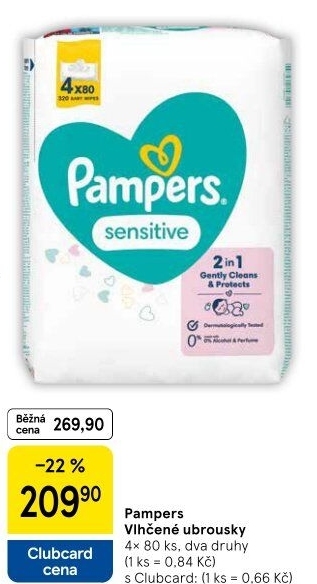 Vlhčené ubrousky dětské Pampers