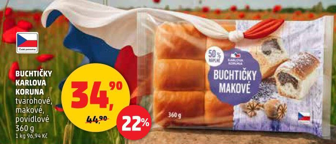 České buchtičky Karlova Koruna