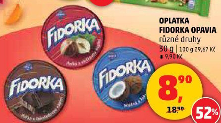 Oplatky Fidorka Opavia