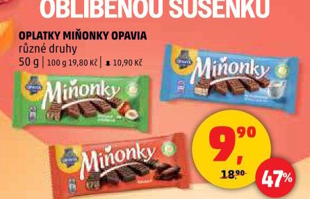 Oplatky Miňonky Opavia
